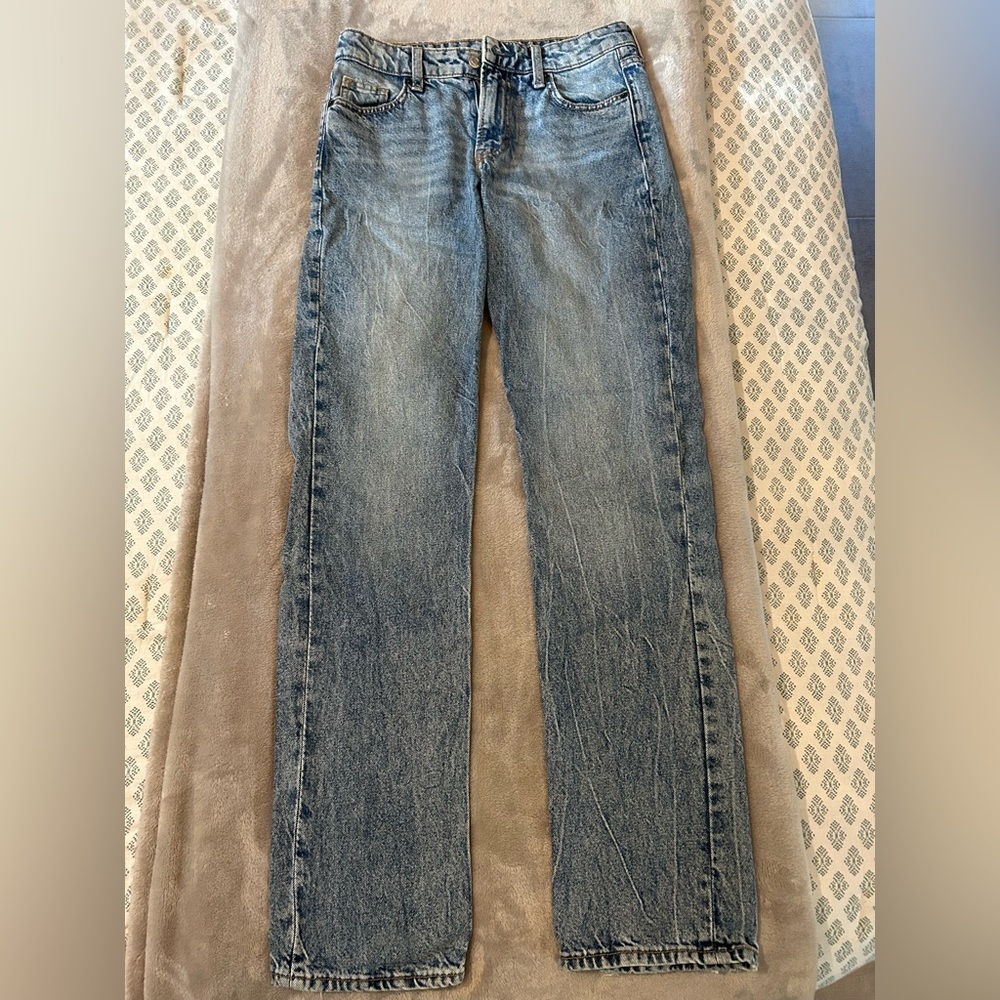 & Denim Straight Leg Denim Jeans